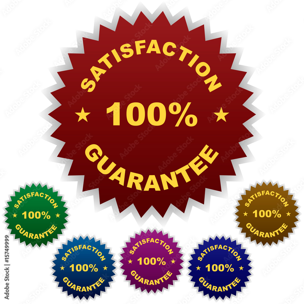 Vector guarantee label. Vector guarantee label.