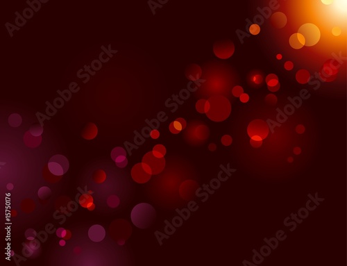 Magic sparkle, light dots; vector bokeh effect