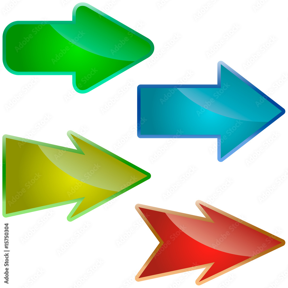 Arrow set vector. Arrow set vector.