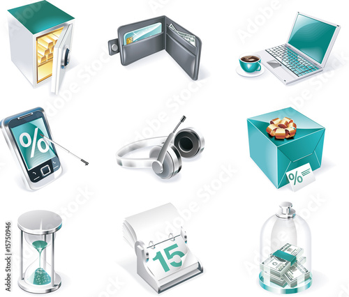Vector banking icon set. Part 1