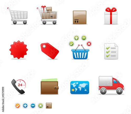 shop icon set