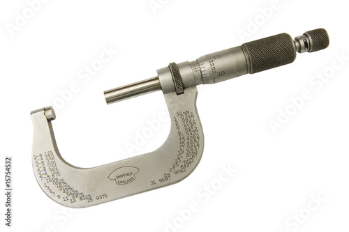Micrometer with Clipping path 2 photo