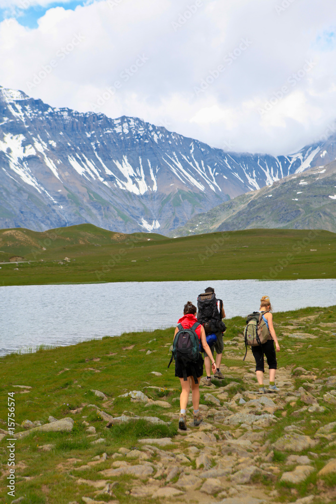 Fototapeta premium Randonnée en montagne