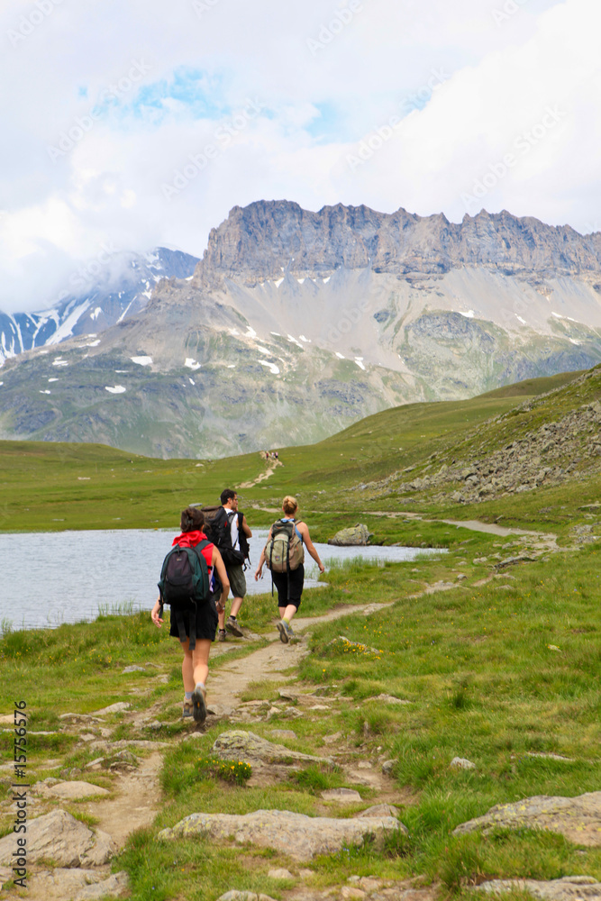 Fototapeta premium Randonnée en montagne