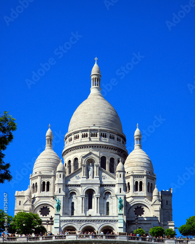 Basilica of the Sacre Couer on Montmartre  Paris  France