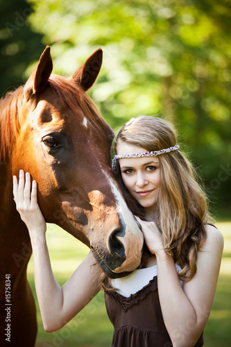 Girl with horse