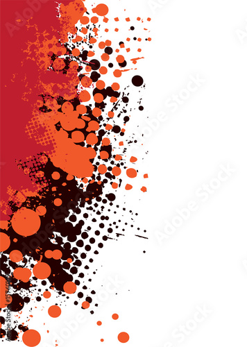 grunge subtle red hot