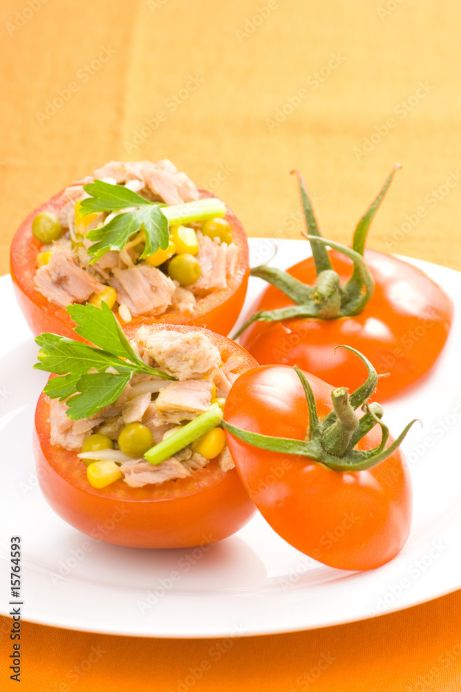 tuna stuffed tomato celery corn soya bean tuna stuffed tomato celery corn soya bean
