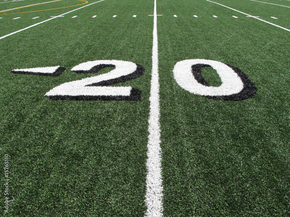 High School Football Field Yardage Marker