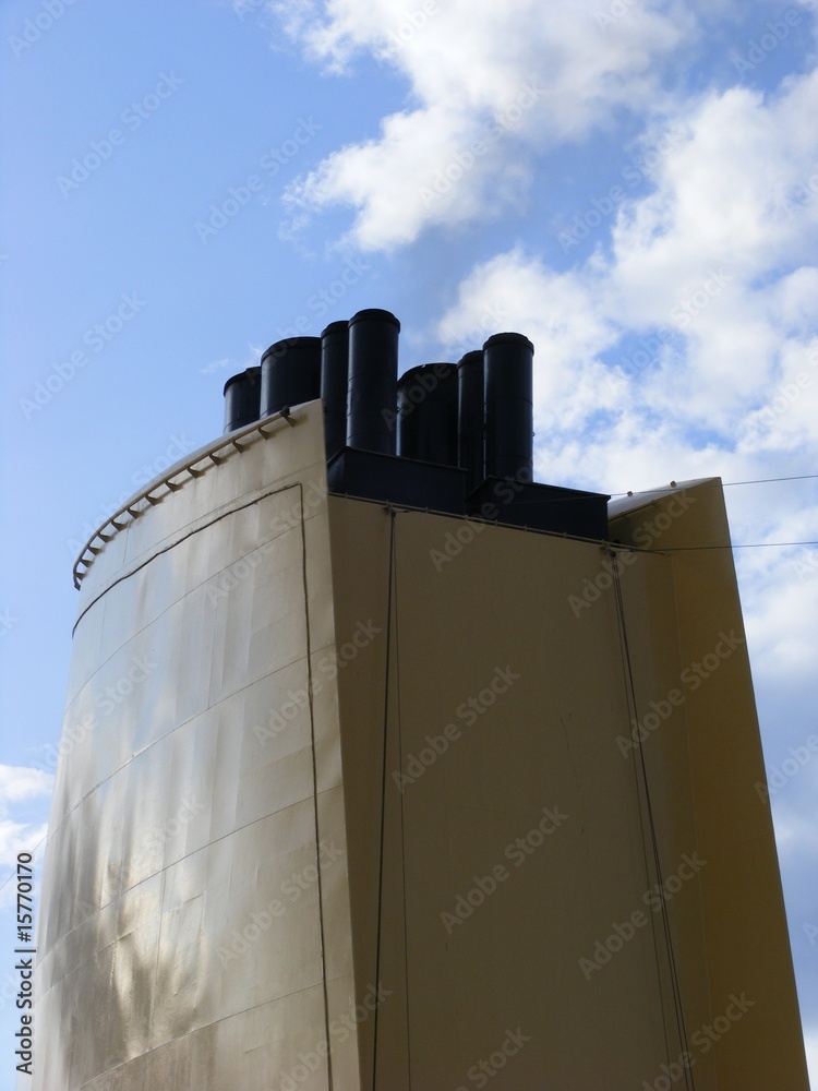 Fototapeta premium cruise ships funnel