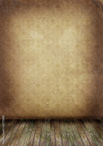 old wall and floor
