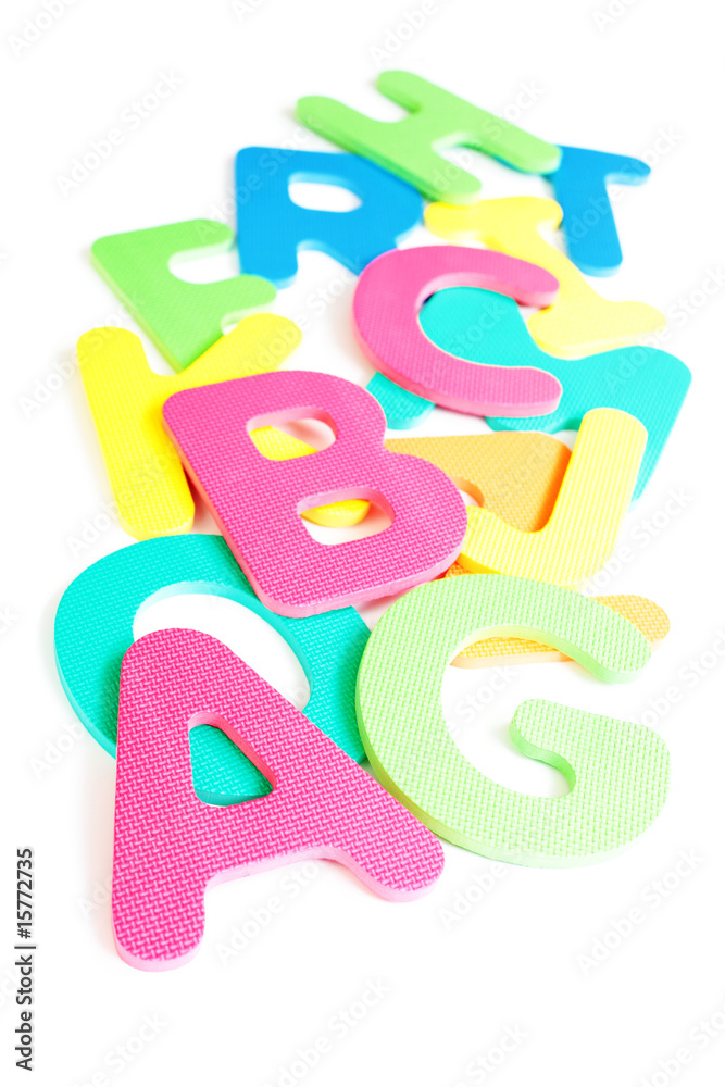Naklejka premium colorful letters