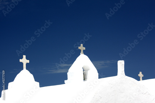 Kirche in Mykonos Stadt, Griechenland