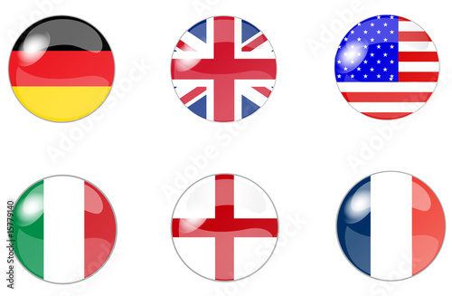 button - flaggen set 6