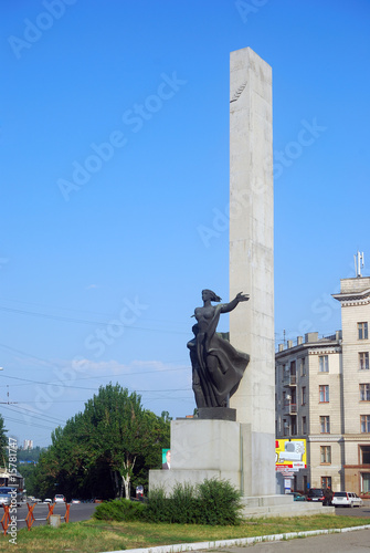 Communist statue os liberty, Chisinau,. Moldova