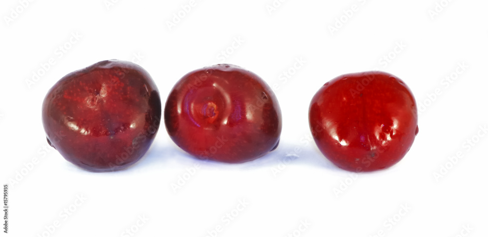Fresh sweet cherries