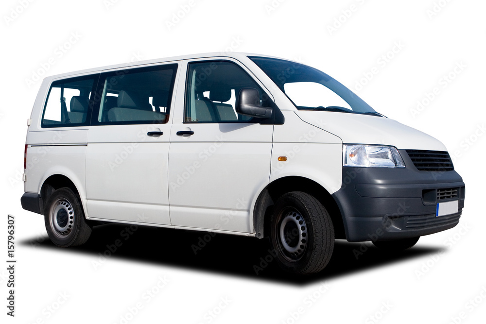 White Passenger Van