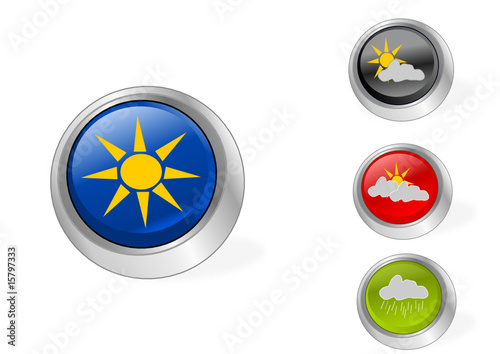 wetter buttons vektor