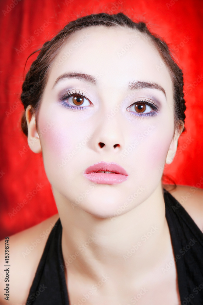portrait of attractive woman portrait of attractive woman