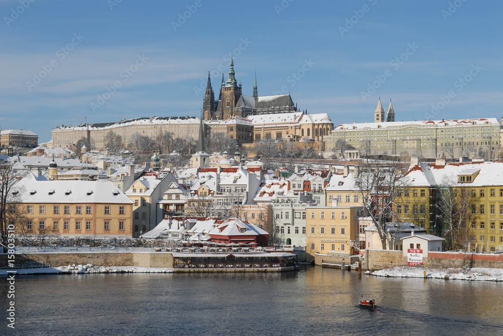 Historic Prague in winter