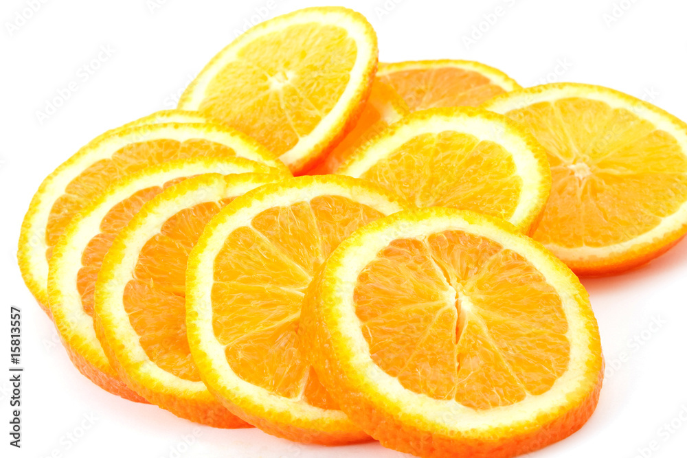 Many sliced oranges Many sliced oranges