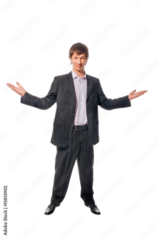 Handsome young man on white background Handsome young man on white background