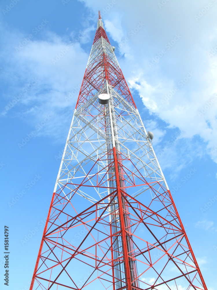 Large communications tower antenna Large communications tower antenna