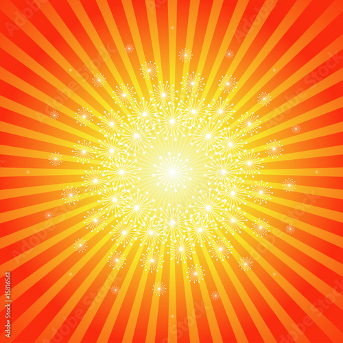 Abstract Exploding Burst Background