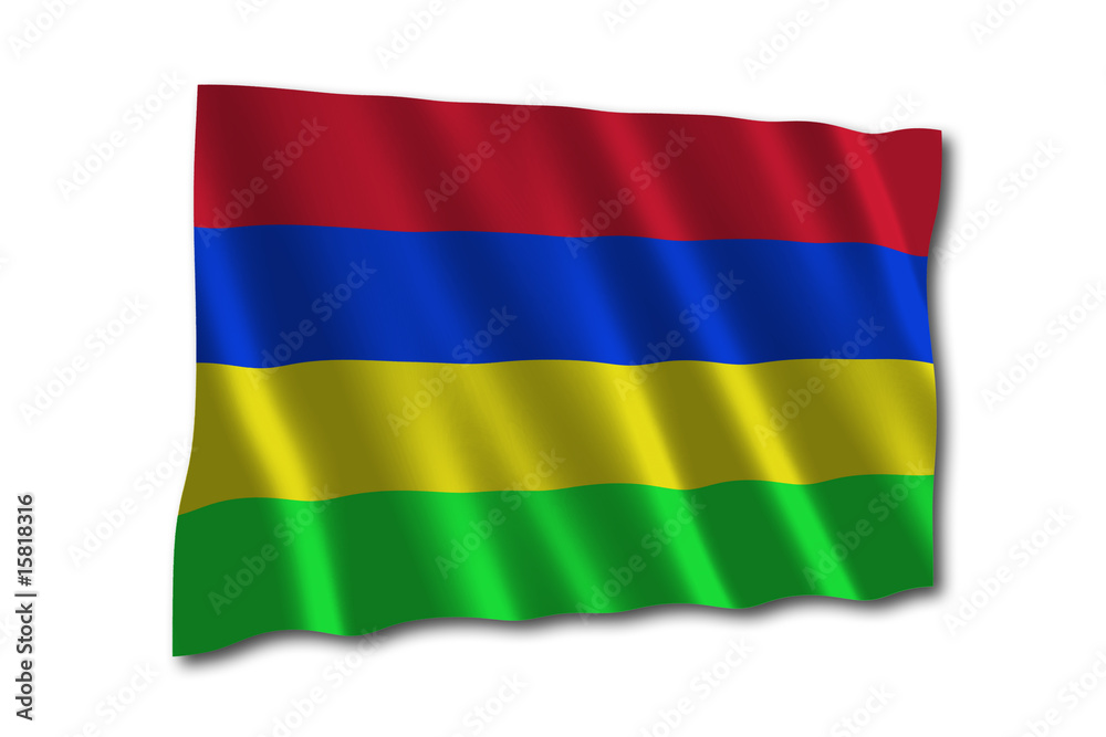 Obraz premium mauritius flagge