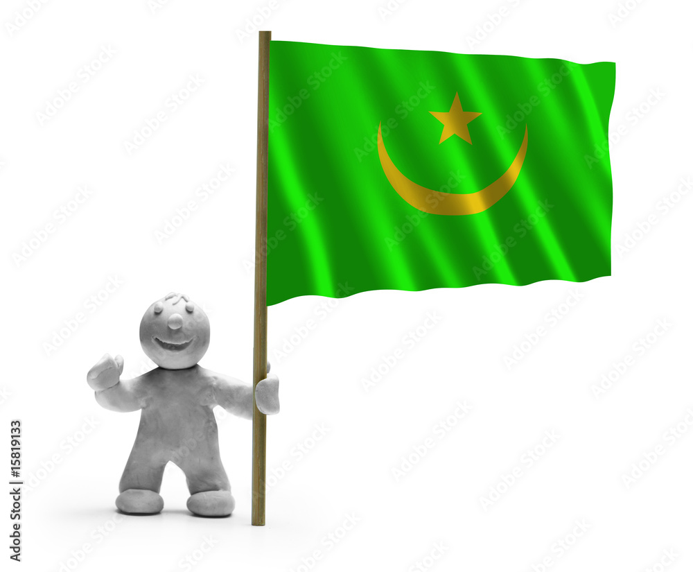 mauretanien flagge lachen