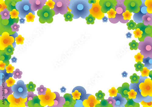 cheerful floral background (vector)