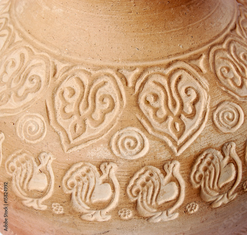Beautiful ancient vase can be used as background