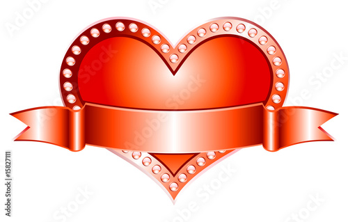 Heart red (vector)