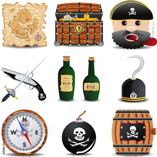 patrate icon set of 9 items set 1