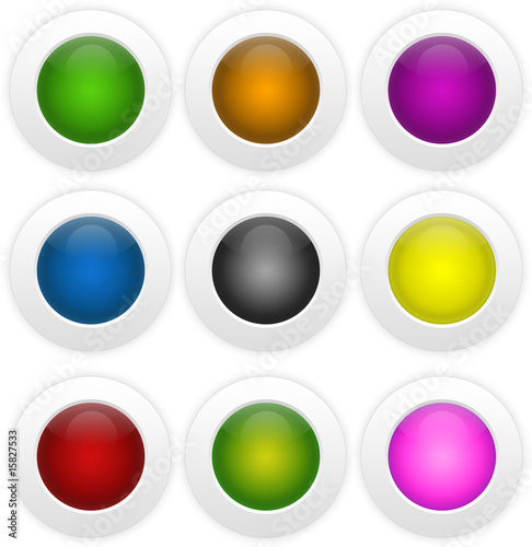 Free Download Glass buttons without text - GFXLoad