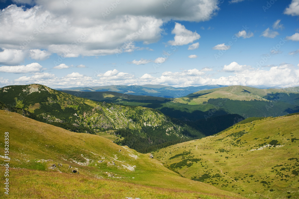 Parang mountains in Romania