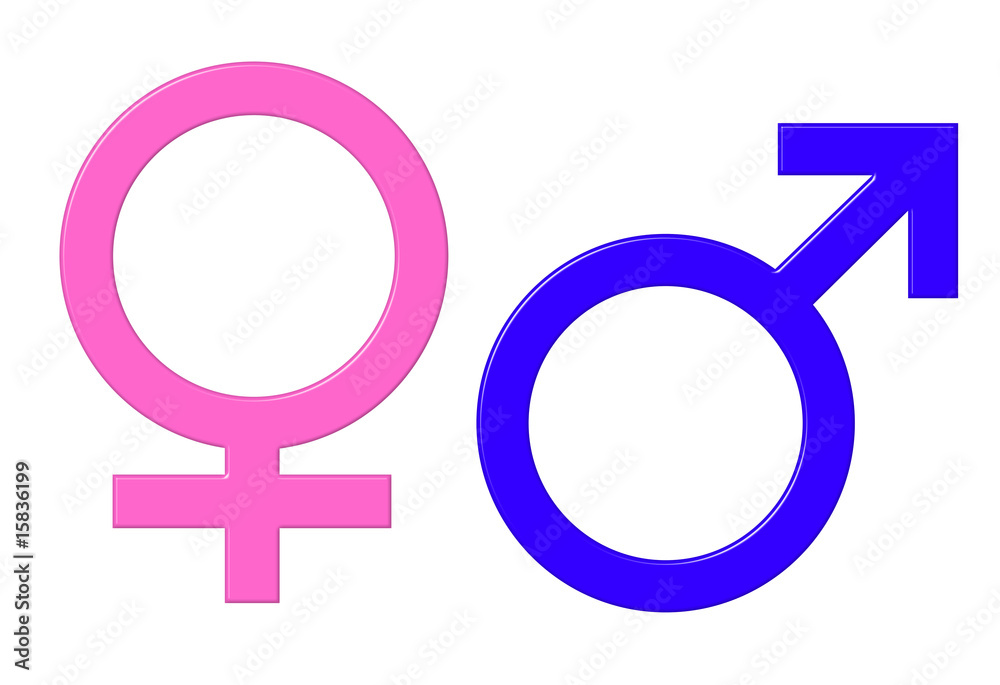 Male and female gender symbols Male and female gender symbols