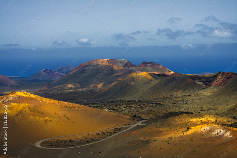 Mountains of fire,Timanfaya National Park in Lanzarote Island