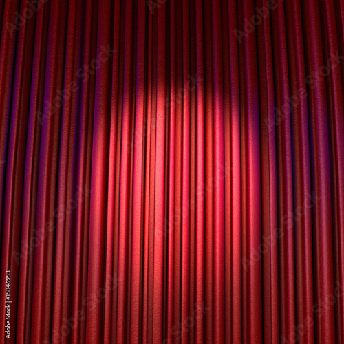 Theatrical drape spotted