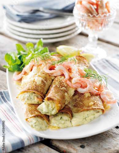 crepes is a type of very thin pancake.