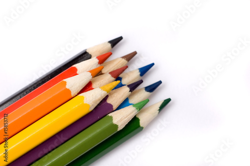 Bunch of colorful pencils