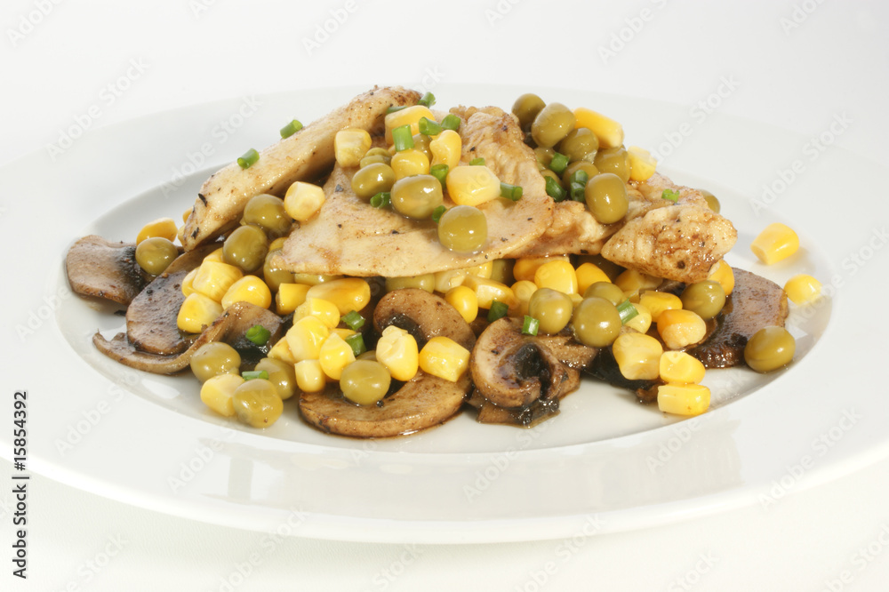 chicken fillet with mushroom and sweet corn chicken fillet with mushroom and sweet corn