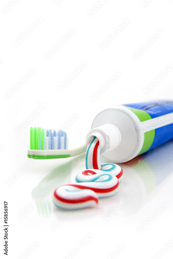 Toothbrush and toothpaste Toothbrush and toothpaste