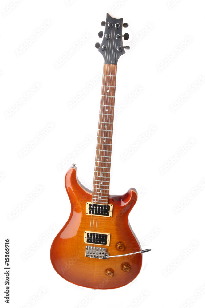 Naklejka premium Electric guitar isolated