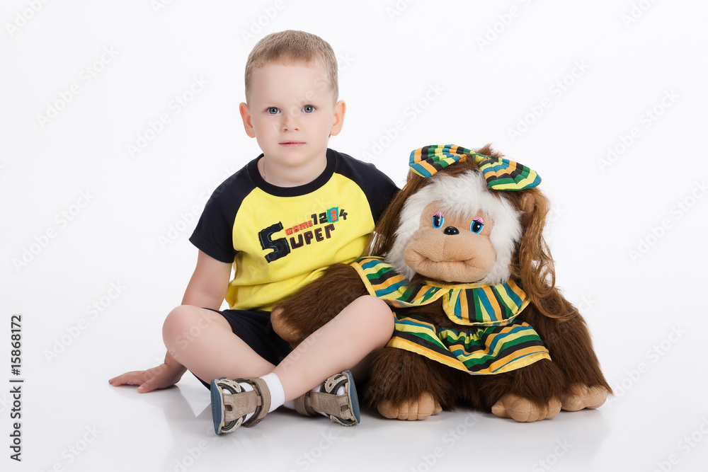 Little Boy And Big Monkey Little Boy And Big Monkey