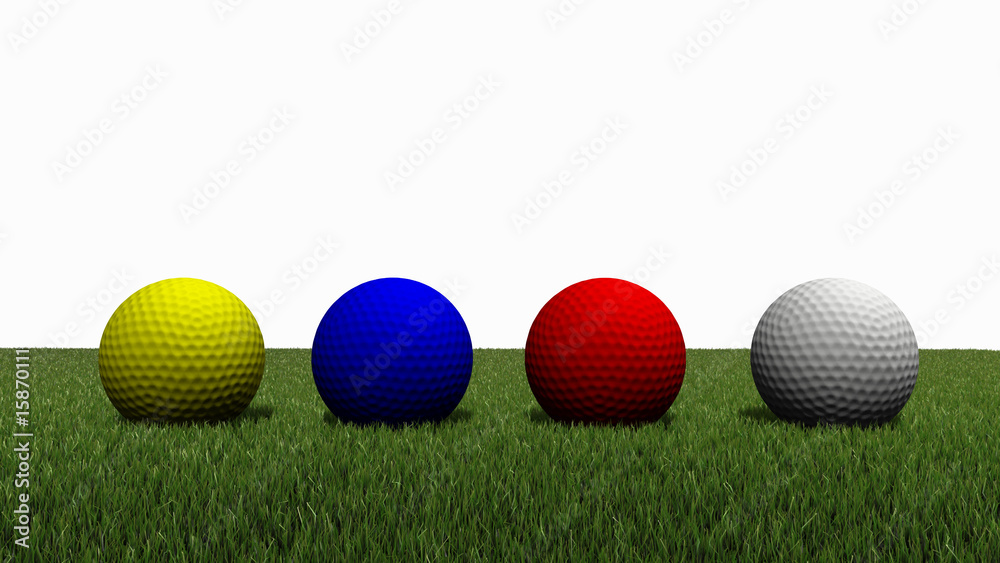 golf ball on grass golf ball on grass