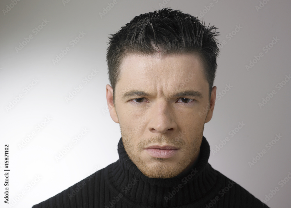 Obraz premium homme et expression de haine