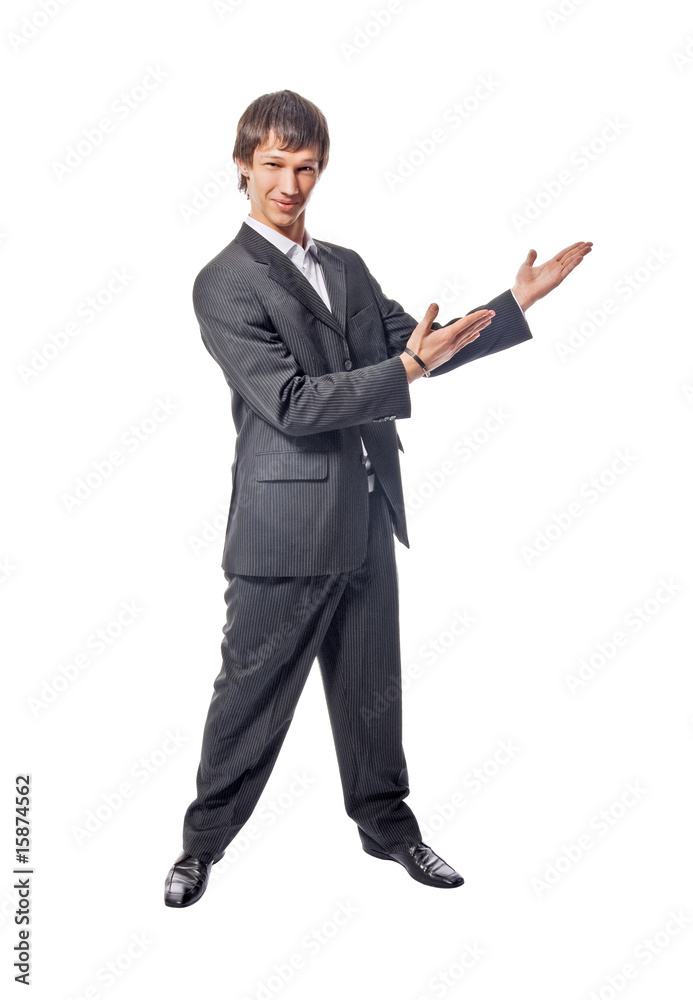 Handsome young man on white background Handsome young man on white background