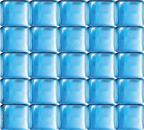 Illustration of modern glass cubes