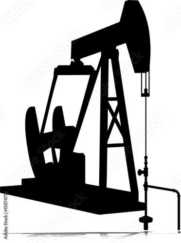 oil jack vector silhouettes